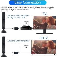 Zimmerantenne für Fernseher mit 4K Ultra HD-Qualität und Empfangsreichweite bis zu 300 Meilen