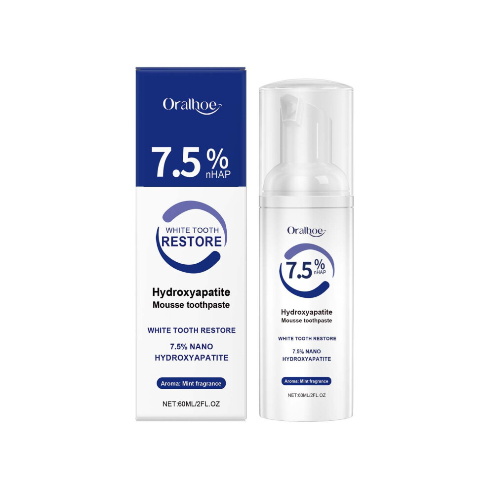 (60ml) Cleaning mousse toothpaste, gentle cleaning, care for dental hygiene, portable mouth freshening toothpaste