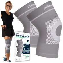 Kompressionsknæbandage, elastisk stabilisator for knæleddet