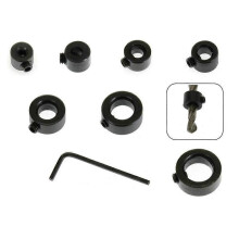 Drill Ring Bit Limit Ring for Durable Use 8Pcs Black Surface