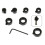 Drill Ring Bit Limit Ring for Durable Use 8Pcs Black Surface 1