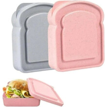 Sandwichboxen – 2er-Set – Mikrowellengeeignet – Abwaschbar – Farben nach Zufallsprinzip