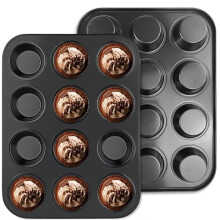 2er-Pack Muffinformen für 24 Muffins, hochwertige Antihaft-Muffinform, für Cupcakes und Brownies