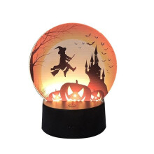 Halloween-LED-Kürbis-Fledermaus-Nachtlicht, 1 Stück, Orange