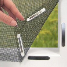 Hoberg Fenster-Moskitonetz mit innovativer Magnetbefestigung | Bis zu 150 x 130 cm, individuell zuschneidbar