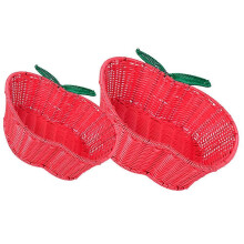 Shelf Decor Aesthetic Apple Shaped Fruit Storage Holder for Living Room Decor 31.00X24.00X10.00CM Fruit Storage 2Pcs