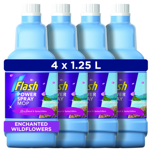 Flash Flash Power Spray Mop Floor Cleaner Multi-Surface Cleaning Liquid Enchanted Wild