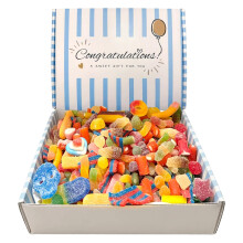 1KG Sweets Gift Box – Pick & Mix Fizzy Candy Hamper with Personalised Message Ca