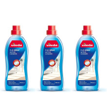 Vileda 1-2 Spray Active Cleaner, 3 Pack x 750 ml Floor Cleaner Spray