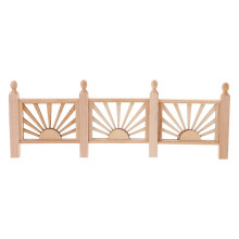 Beige Mini Fence for Kids Play House Accessories Durable Resin Decor for Balcony and DIY Gifts 5.5 inches