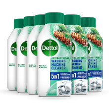 Dettol, Washing Machine Cleaner, Original, 1.5L (250ml x 6pck) Antibacterial, Re