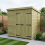 7 x 7 Pent Shed Tanalised (Double Door, No Windows) 1