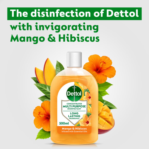 Dettol Dettol, Multipurpose Concentrated Disinfectant Liquid, Antibacterial, Mango and 2