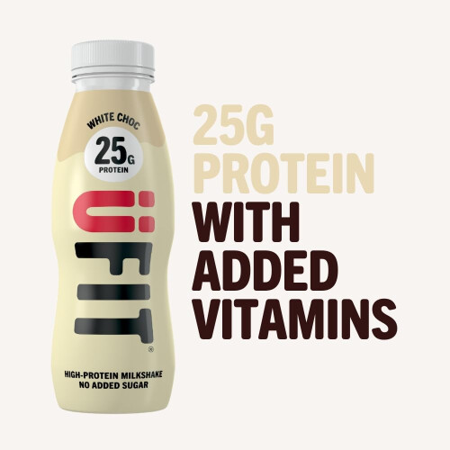 UFIT 25g Protein Shake (10 x 330 ml) - White Chocolate Flavour - High Protein - 2