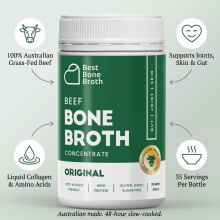 Grass Fed Beef Bone Broth Concentrate | Help Improve Joints, Skin, & Gut | Liqui