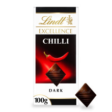 Lindt Excellence Chilli Dark Chocolate Bar – 100g – Gift for Him & Her – A Bold