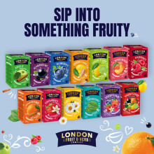 London Fruit & Herb Company Fruit Tea Selection Box and Gift Set. 80 Delicous As