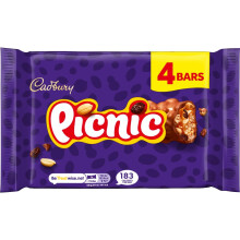 Cadbury Picnic Chocolate Bar 4 x 38g