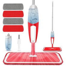 Microfiber Mops for Cleaning Floors - Spray Floor Mop for Laminate Floors with 4