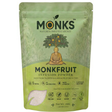 Monk Fruit Sweetener Powder 100g - No Erythritol, No Maltodextrin, Just 2 Ingred