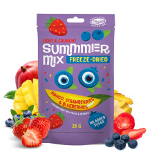 SUMMMER Mix Mango, Strawberry and Blueberry Freeze-Dried Fruit Set - 3 x 25g | V