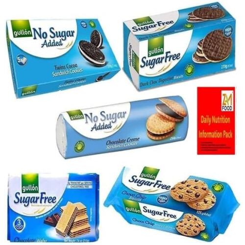 Gullon Sugar Free Biscuits Chocolate Mixed Variety Selection Diabectic friendly