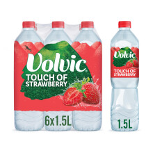 Volvic Touch of Fruit Strawberry Still Flavoured Water Multipack 6x1.5L