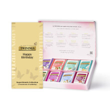 Twinings Happy Birthday Superblends Collection Gift Box | 40 Tea Bags | 8 Premiu