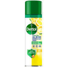 Dettol All In One Disinfectant Spray, Lemon, 300 ml, Fresh Pet Disinfectant, Sho