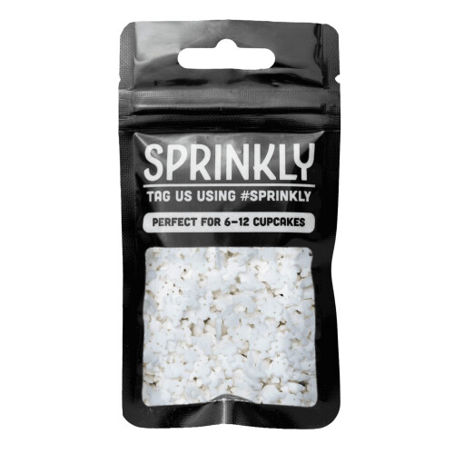 SPRINKLY - Sprinkle Shapes - White Skulls (Halloween) - 25g