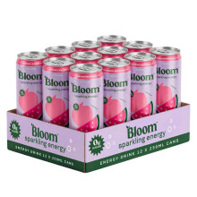 Bloom Nutrition Sparkling Energy Drink Strawberry Watermelon 250ml (12 Pack) | Z