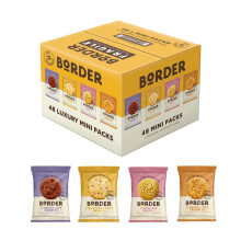 Borders Biscuits 48 x Mini Mixed Flavour Contains 4 Flavours Cookies Assortment