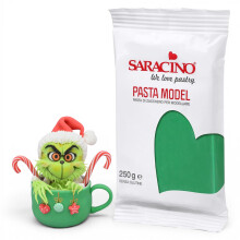 Saracino Sugar Paste Model Green Modelling Paste 250 g Gluten Free Made in Italy