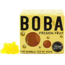 Passion Fruit Juice Filled Popping Boba | Bursting Pearls for Bubble Tea and Des