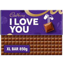 Cadbury Dairy Milk I Love You Gift Chocolate Bar Extra-Large 850g