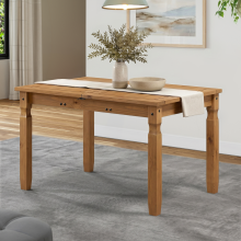 Mercers Furniture Corona Extending Dining Table Small Wooden Mexican Pine