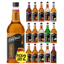 DaVinci Gourmet 1L (1000ML) Syrup for Coffee & Drinks. Pick Any 2 Bottles from 1