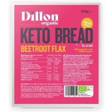 Dillon Organic Beetroot Flax Keto Bread | Gluten-Free, High Fibre, Vegan, Low Su