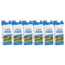 Lakkeland UHT Whole Milk 1 Litre – Pack of 6 | Long-Life Ambient Milk | High Pro