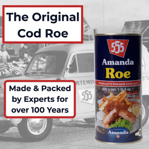 555 Amanda Tinned Roe 600g | Original Pressed Fish Roe 1