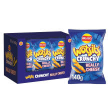 Walkers Wotsits Crunchy Really Cheesy Snacks Crisps 140g