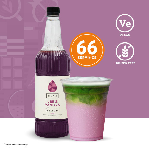 SIMPLY Ube & Vanilla Syrup (1 Litre) 1