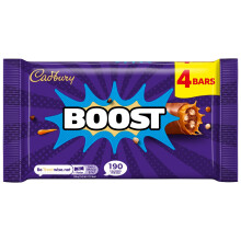 Cadbury Boost Original Chocolate Bars Filled With Biscuit & Cocoa With Chewy Car