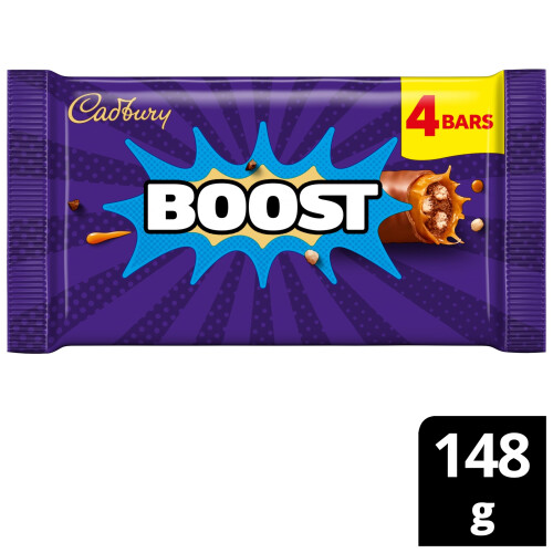 Cadbury Cadbury Boost Original Chocolate Bars, 4 x 37 g (Pack of 1) 1