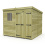 7 x 7 Pent Shed Tanalised (Double Door, With Windows) 2