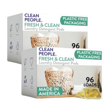 Clean People Laundry Washing Capsules - Recyclable Packaging, Hypoallergenic, St
