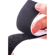 Ahlsen Scratch Extra Starkes Klebeband 10M, Doppelseitige Klebebänder, Klettverschlüsse (Schwarz)