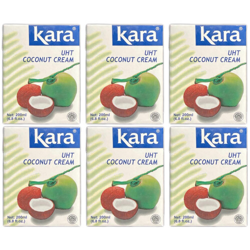 Kara Coconut Cream 200ml (Pack of 6)