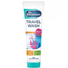 Dr Beckmann Travel Wash Gel Non Bio 100ml Compact Laundry Detergent for Hand Was
