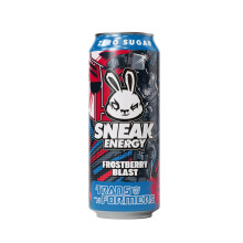 SNEAK Energy Drink Cans | Frostberry Blast with Brainberry | No Sugar. No Junk.